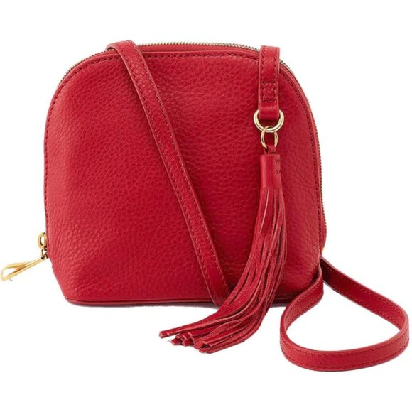 NWT New Hobo Nash Crossbody Scarlet Leather Retired Rare